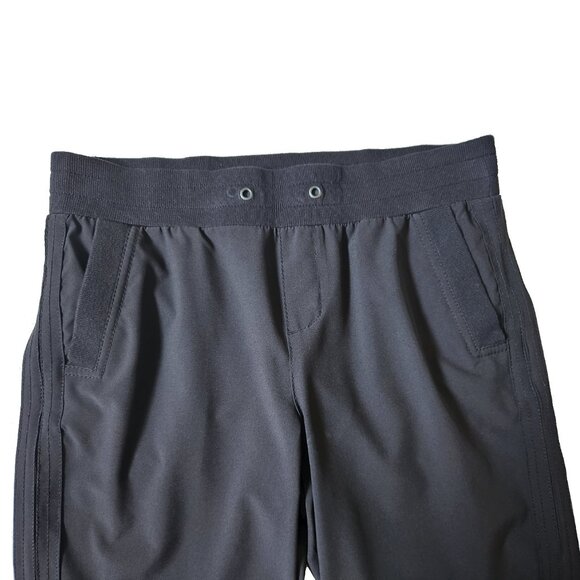 Black Capri Pants with Rouched Sides - Picture 3 of 6